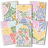 Hadley Designs Blank Cards and Envelopes 4x6 – 24 Greeting Blank Notecards with Envelopes Bulk, Notecards Stationery Card Set, Stationary Note Cards, Floral Greeting Card Pack, Designed in USA