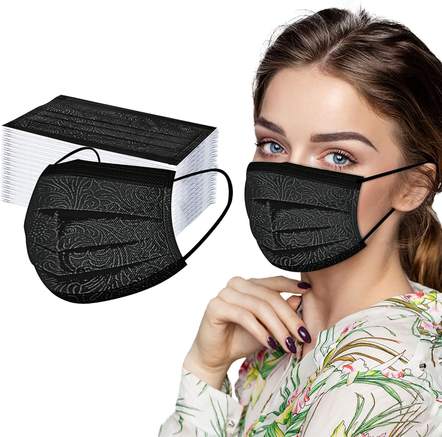 100PC Adult Solid Color Mask Disposable Breathable Safety