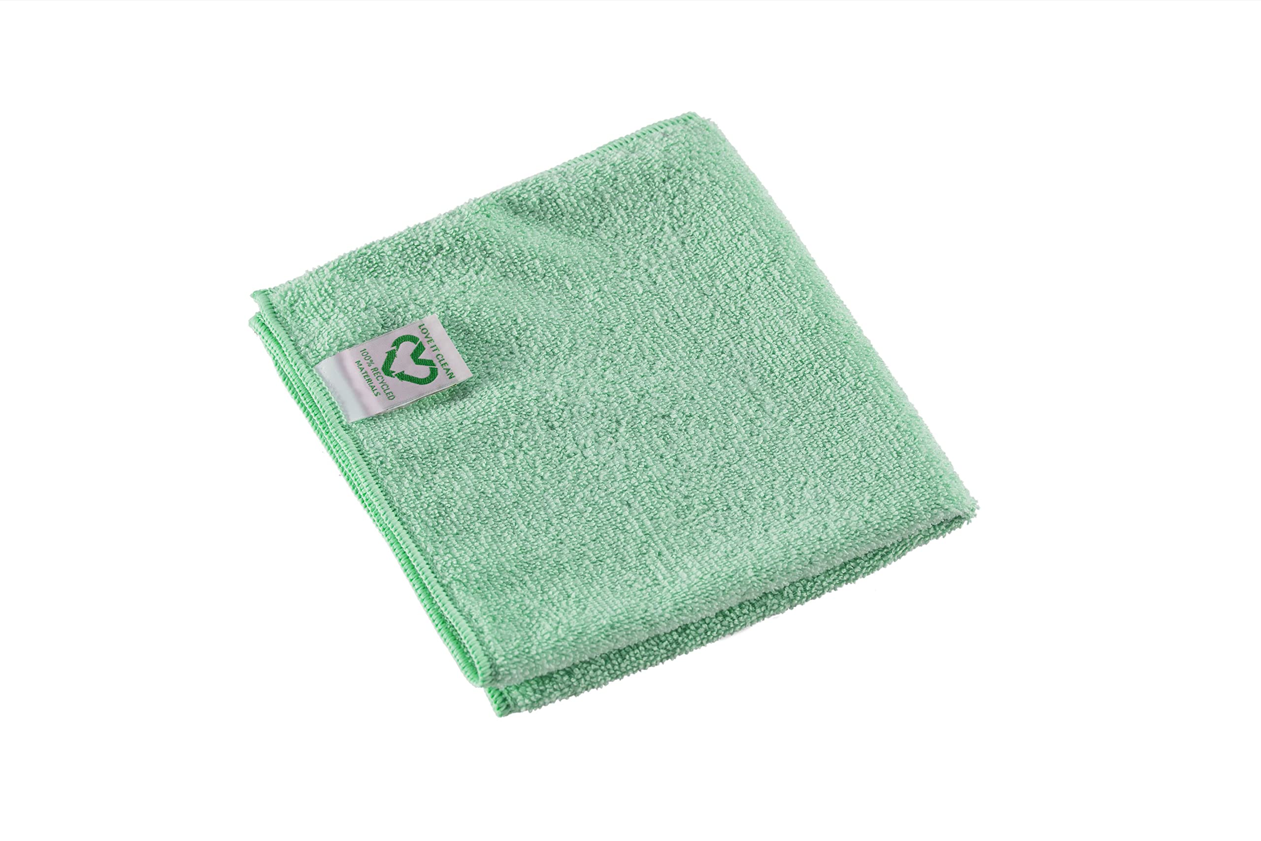 Vileda Professional r-MicroTuff Swift recycled microfibre cloth | Reusable and washable cleaning cloth | Up to 500 washes | Nordic Swan certified | 100% recycled PET | For all surfaces | 35x38 cm