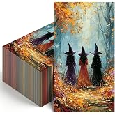 FYSUIMU 100 Pcs Halloween Guest Napkins Witch Paper Napkins Disposable Bathroom Hand Towels for Trick or Treat Party Dinner Table Supplies