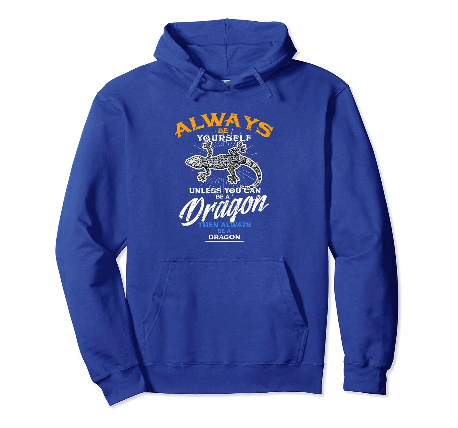 Always Be Yourself Gecko Hoodie Lizard Sleeker Reptile-anz