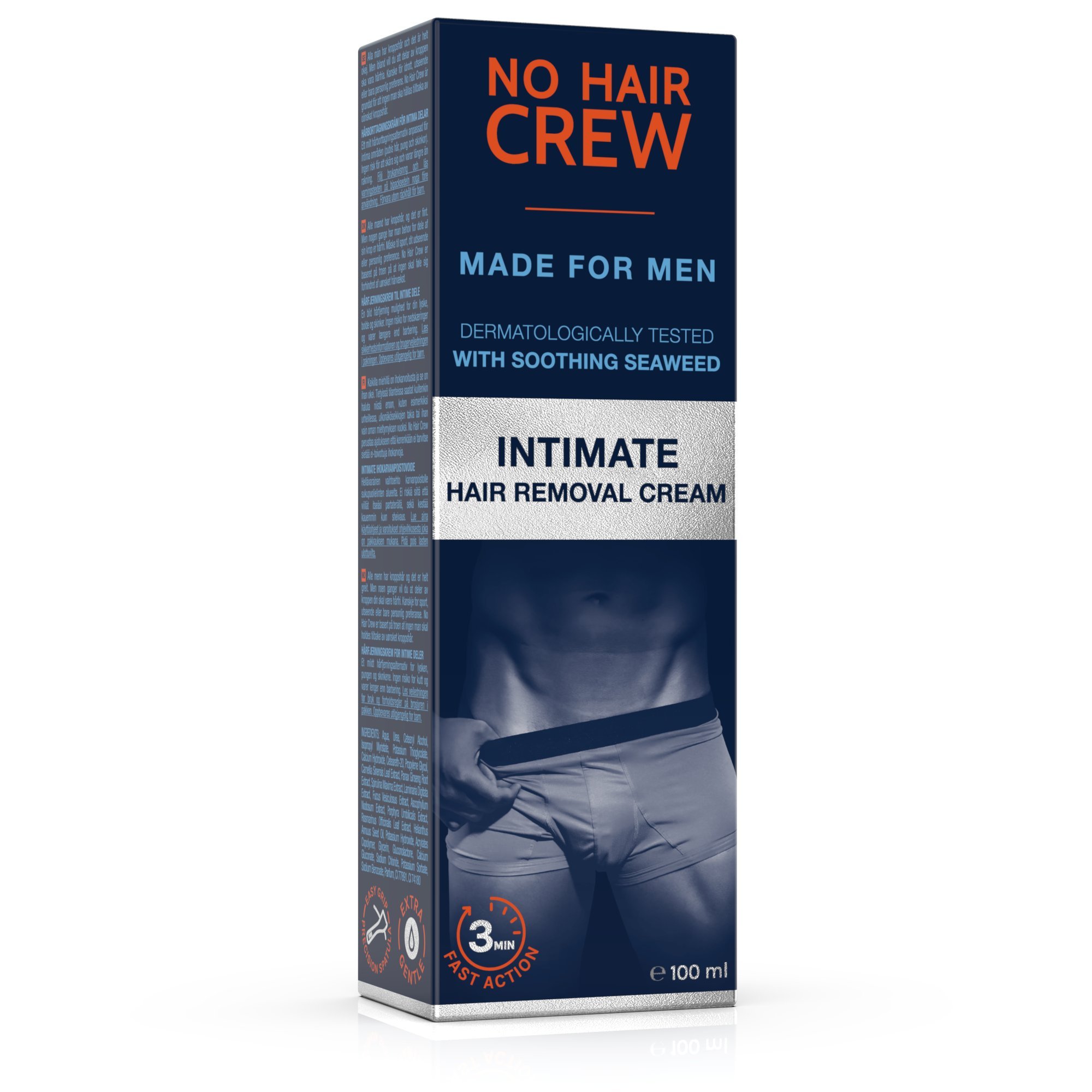 No Hair Crew Premium Intimate Hair Removal Cream Extra Gentle