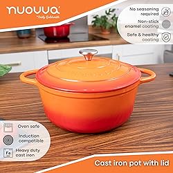 Cast Iron Dutch Oven with Lid – Non-Stick