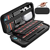 daydayup Switch Carrying Case Compatible with Nintendo Switch 2, with 24 Games Cartridges Protective Hard Shell Travel Carrying Pouch for Console & Accessories DS case