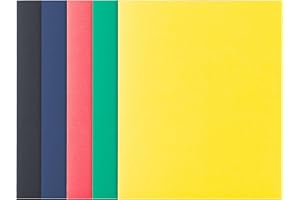 Hilroy Twin Pocket Portfolios, 9.5" x 11.75", 4-Pack, Box of 50, Assorted Colours (06049)