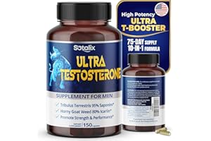 SOTALIX SUPPLEMENT Ultra Booster 18,000MG with Tribulus Terrestris 95% Saponins, Horny Goat Weed 80% Icariin - Male Supplement for Energy, Strength, Endurance - Made in The USA