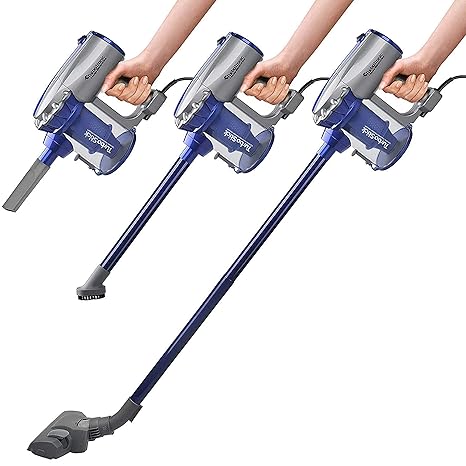 600 Watt Zyklon Staubsauger mit 7 Meter Kabel 2 in1 Handstaubsauger inklusive Wandhalterung, Bodenstaubsauger >14 kPa Sauglei