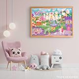 BONNYCO Giant Floor Puzzle Castle 48 Pieces 36.2 x 24.4 in Educational Toy view 7