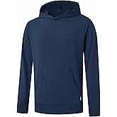 M MAELREG Mens Hoodies Pullover Performance Heather Kangaroo Pocket Thin Hooded Sweatshirt Athletic Golf Hoodies for Men