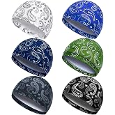 Haysandy 6Pcs Cooling Skull Cap Mens Helmet Liner Wicking