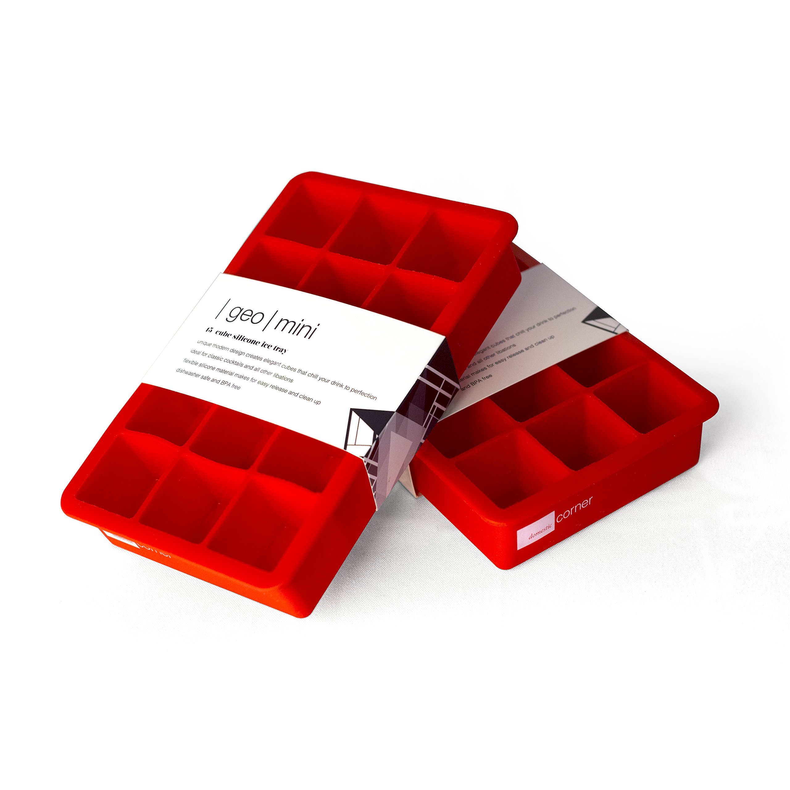 Domestic Corner - Silicone Ice Cube Maker And Tray - Creates 15 Ice Cubes - S.. 15 81AfDVe6V9L