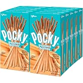 Glico Pocky Peanut Butter &ndash; Peanut Butter Cream Covered Cocoa Biscuit Sticks &ndash; Regular (10 Boxes, 1 Pouch Each)