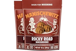 Manishewitz Rocky Road Macaroons, 10oz (2 Pack) | Resealable Bag, Dairy Free, Gluten Free, Kosher (including Passover)
