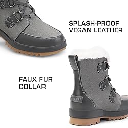 DREAM PAIRS Ankle Winter Boots for Women Snow Boots