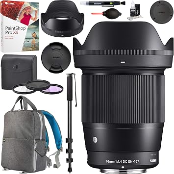 Amazon Com Sigma 16mm F1 4 Dc Dn Contemporary Lens For Sony E