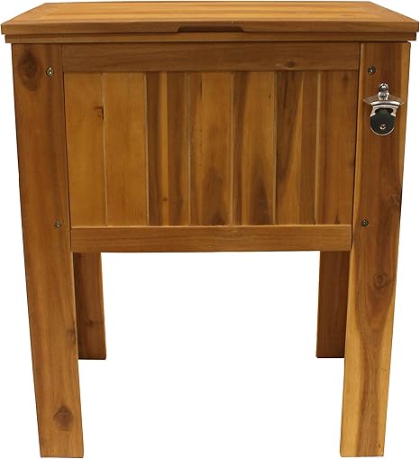 wooden coolers on legs