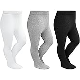 Stelle Toddler Girls Tights Baby Cable Knit Thick Stockings Cotton Winter Warm Leggings Pantyhose 1/2/3 Pack