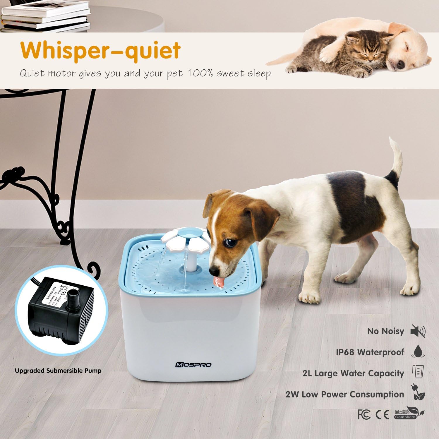 mospro pet fountain