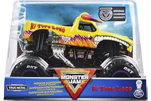 Monster Jam, Official El Toro Loco Monster Truck, Die-Cast Vehicle, 1:24 Scale