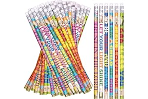 Zhirlyn Bible Verses Pencils Christian Religious Scripture Inspirational Pencil Assorted Colorful Birthday Pencils Back to Sc