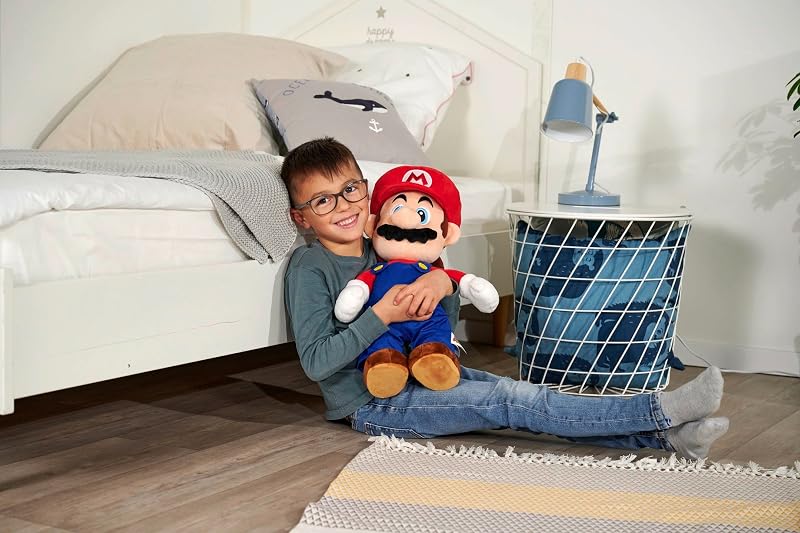 NICOTOY Simba- Super Mario Plüschfigur 50cm Peluche 50 cm, 109231013 Multicolore
