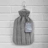 Revitale Luxury 2L Hot Water Bottle with Soft Faux Fur Cover Slate Grey view 6