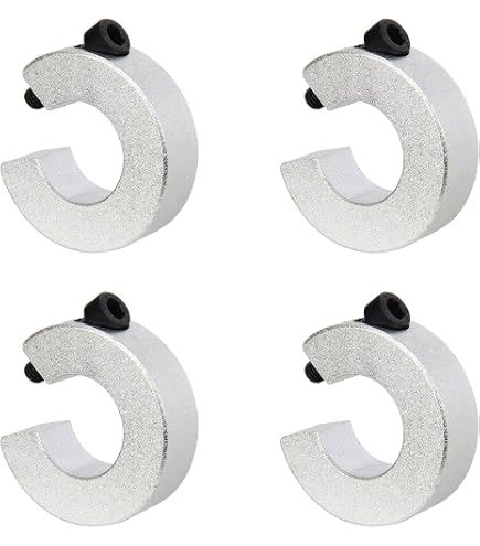 QUARKZMAN 8pz Collare A Morsetto Per Albero Con Foro Da 10mm, Collare Di Bloccaggio A Una Piastra, Diametro Esterno 30mm, Spessore 10mm, In Lega Di - 11