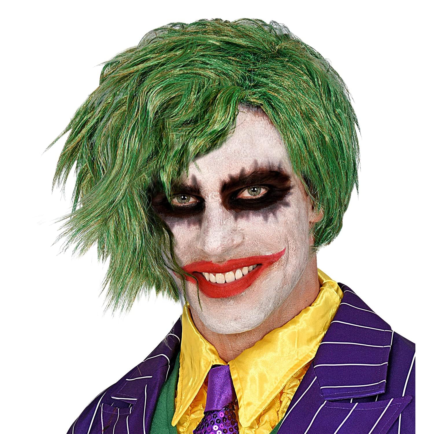 Widmann 01989 - Horror Clown Wig in Box, Joker, Theme Party, Halloween