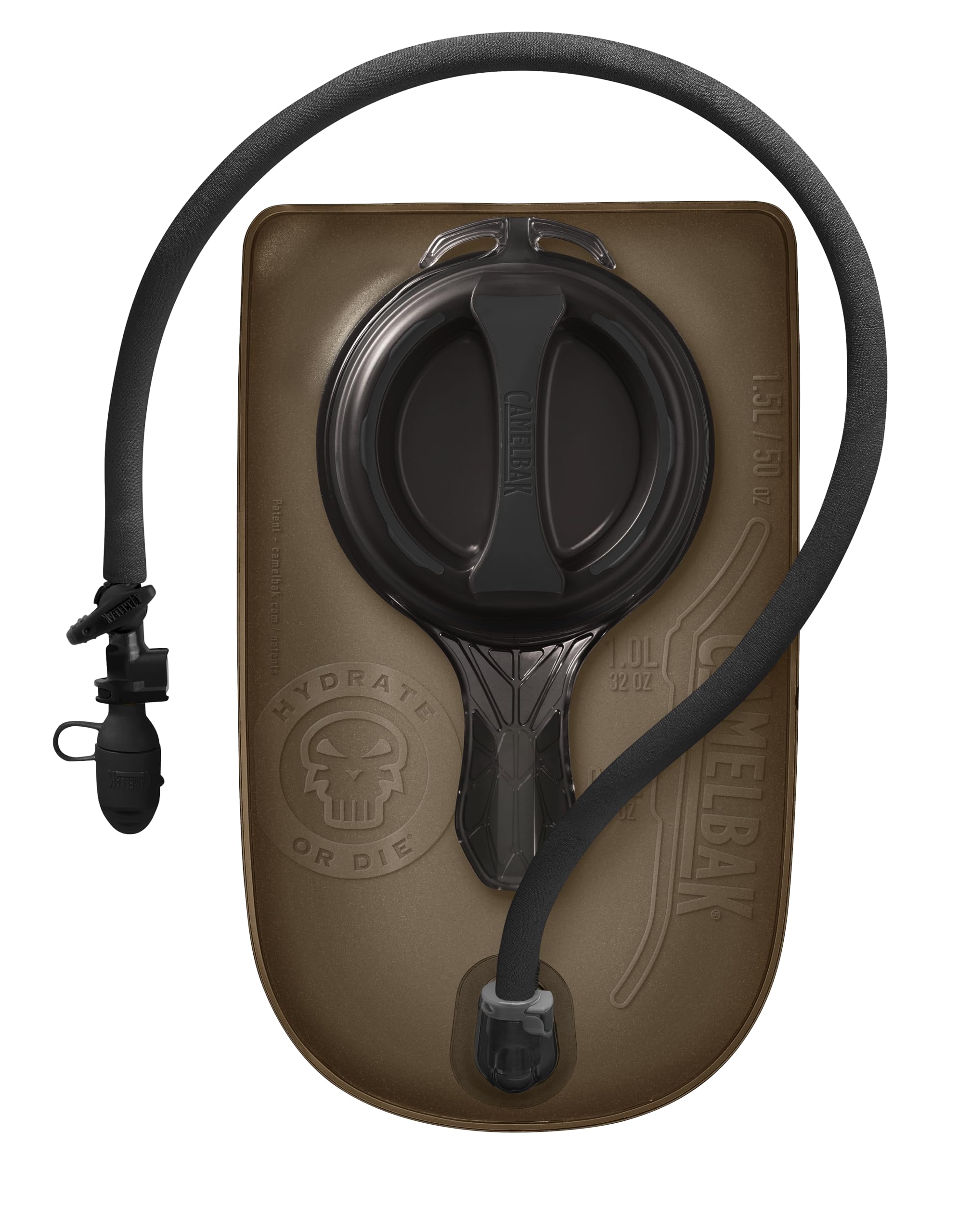 CAMELBAK - Mil-Spec Crux 50 oz/1.5L Accessory Reservoir (2053001015), Black hose & water spout