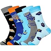 Jeasona Mens Funny Fun Crazy Funky Dress Crew Socks Gifts for Men Dad Grandpa