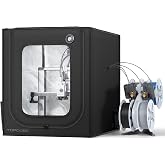 TOPCUBE 3D Printer Enclosure for Bambu Lab A1 with LED Light Black | Large Size Enclosure Fireproof Waterproof Dustproof Noise Reduction Constant Temperature 3D Printer Cover, 580X670X670MM