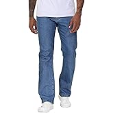 MZNBURAM Men's Stretch Regular Fit Bootcut Flared Jeans Cotton Fashion Comfort Flex Waist Denim Pants
