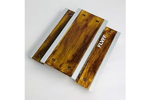 FLVFF Fingerboard Picnic Table Ramps Rails Parks Finger Skate Bench (PIC) (Brushed Brown)