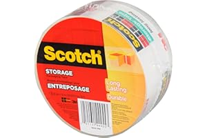Scotch Storage Packaging Tape, 48mm x 50m, 1 Roll, (3610-1PK) [OB]