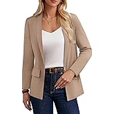 GRACE KARIN Blazers for Women Business Casual, Work Dressy Suit Jacket, Long Sleeve Open Front Spring Cardigan Sweater