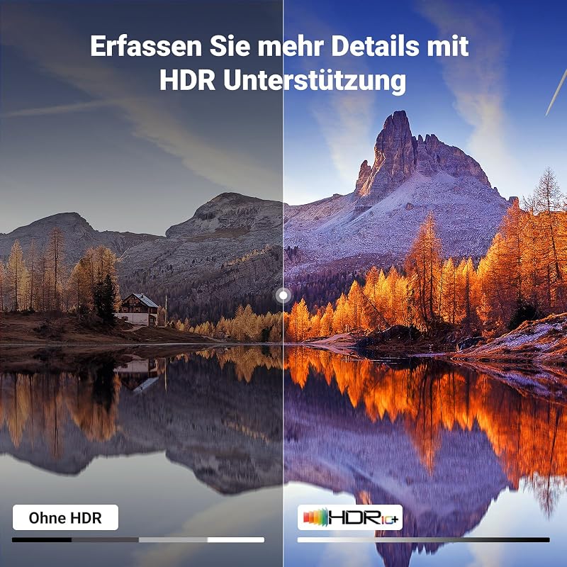 USB C auf HDMI Adapter, HDMI 2.0, 4K 60Hz, 2K 144Hz, 1080P 240Hz