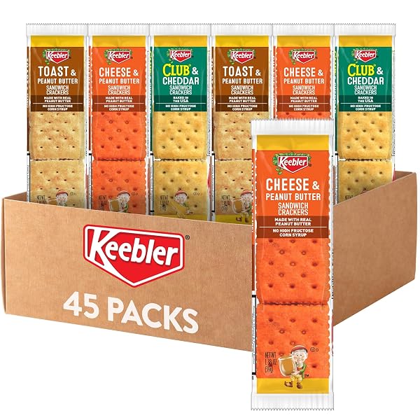 KEEBLER SANDWICH CRACKERS, LUNCH SNACKS, VARIETY PACK (45...