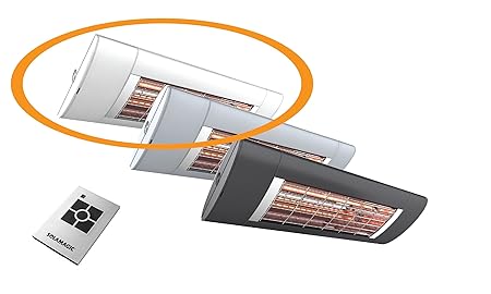 Solamagic Infrarotstrahler S2, 2500 Watt, mit Funksteuerung und Fernbedienung - weiß