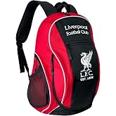 Icon Sports Ofiically Licensed Liverpool Adult Backpack With Soccer Ball Compartment