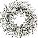 Bibelot Spring Wreath for Front Door, Artificial Forsythia Flower Wreath 18'' Artificial Blossom Flower Decoration Farmhouse for Festival Wall Decor