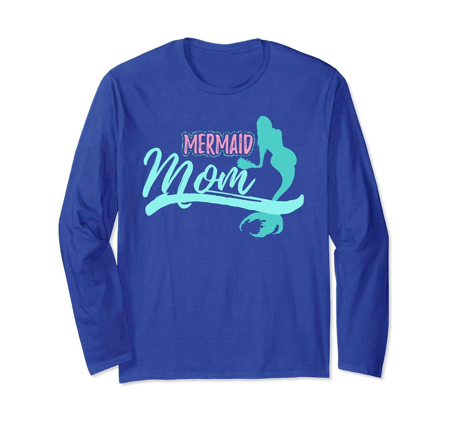 Mermom Mermaid Mom Long Sleeve Unique Mother's Day Gift-anz