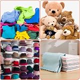 CYEER 2 Pack 17" Foldable Felt Hat Storage Boxes Dark Grey Round Sturdy Travel view 6