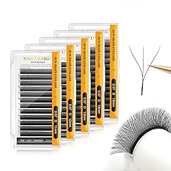 NAGARAKU 3D W Shape Eyelash Extension 5 Trays in 1