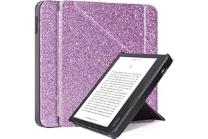 Caweet Case for Kobo Libra 2 eReader 2021 Release, Premium PU Leather Origami Stand Protective Sleeve Cover with Auto Wake/Sl