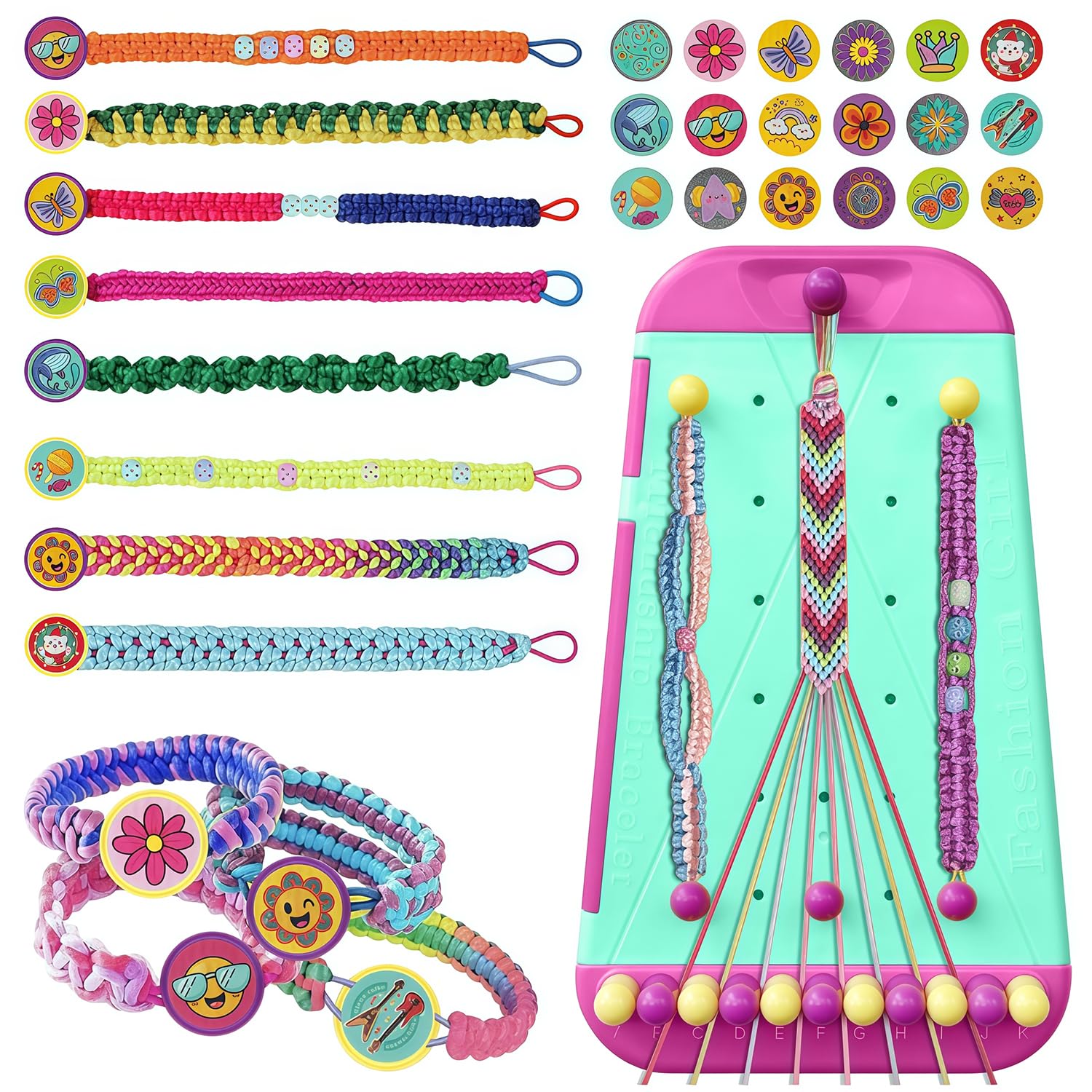 QIANSSE Friendship Bracelet Making Kit for Kids Ages 5 6 7 8 9 10 11 12, Creative DIY Jewellery Making Kit, Arts Crafts Toys for Girls 5-12 Year Old Birthday Party Travel Gift Children's Day