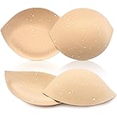 Nimiah Waterproof Swimsuit Push-up Inserts - Bra Pads Cup 2 Pairs Comfy Breast Enhancer Add Instant Volume for Bikini