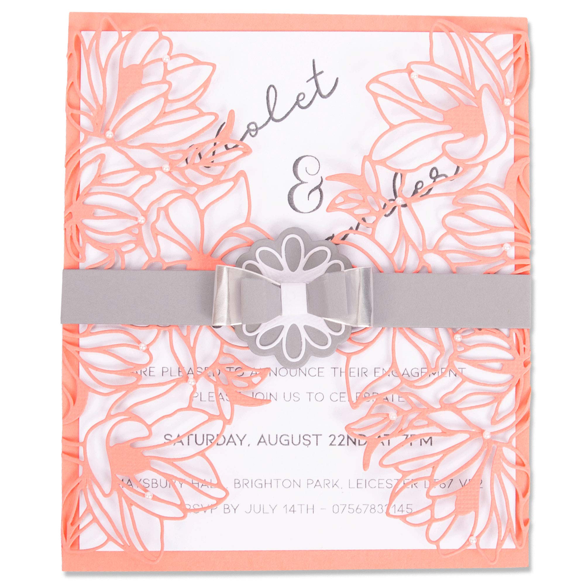 Sizzix Thinlits Die Set 7 Pack 663692, Floral Wrap, Multicolour, One Size