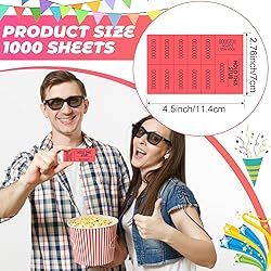 Kosiz 1000 Sheets Raffle Tickets with 10 Bid