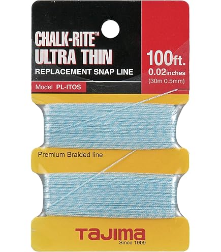 thumbnail image 2 of Tajima CR301JF Chalk Line Box - Jam Free Snap Line With Fast Wind, 100ft Line (Pack Of 3) 2 of 10