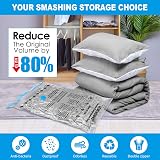 BoxLegend Vacuum Storage Bags 6 Pack 80x60cm 70x50cm Double Zip Seal view 8